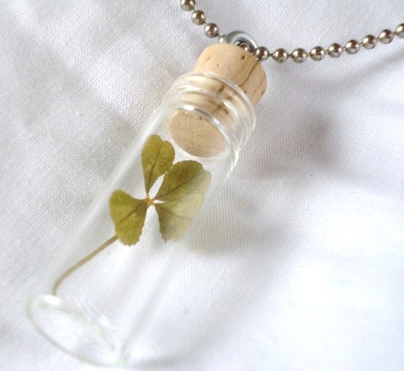 REAL 4 Leaf Clover Charm by BKCC