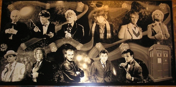The Doctors Who Limited Edition Geekograph Metal Art