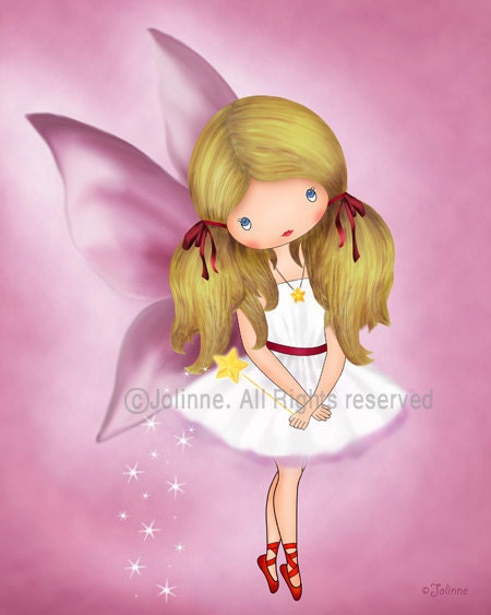 Sale, Girls room art prints, children wall art, baby girl nursery art,  princess, ballerina, blond hair girl, children decor
