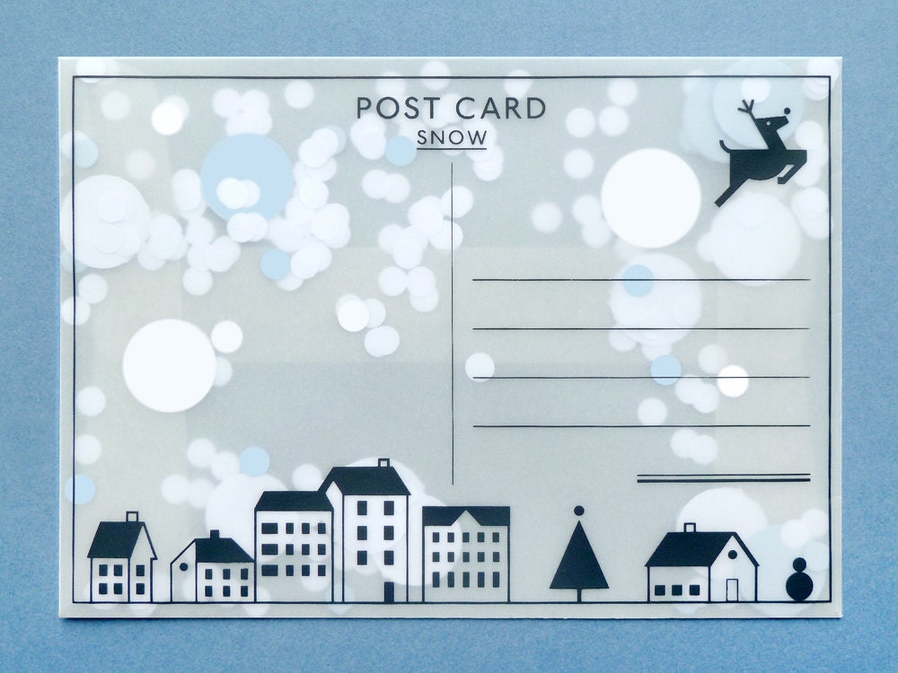 Snow Postcard