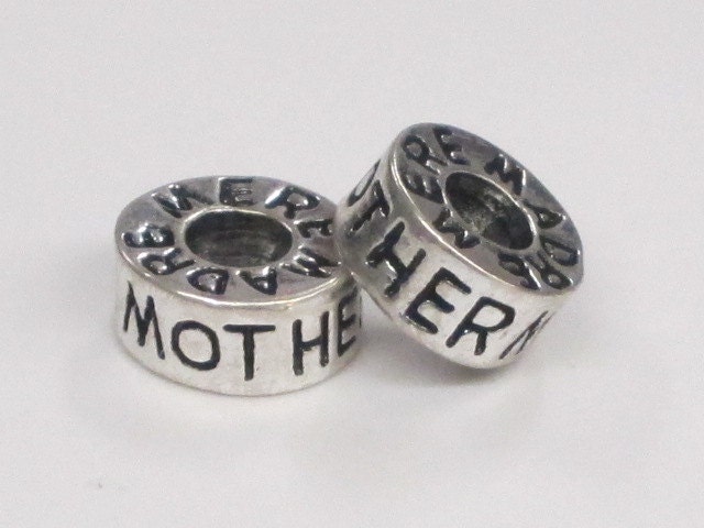 Pandora Style Charm - Tibetan Silver Mom - Madre (g55)