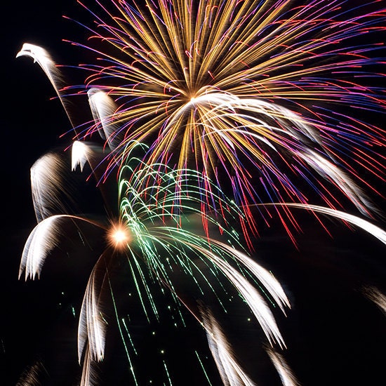 New Years Eve, fireworks photograph - Your choice of ONE 8x8 print - Fireworks II