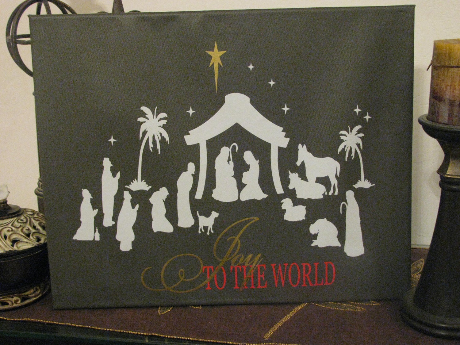 Nativity Scene Vinyl Home Decor Vinyl Only