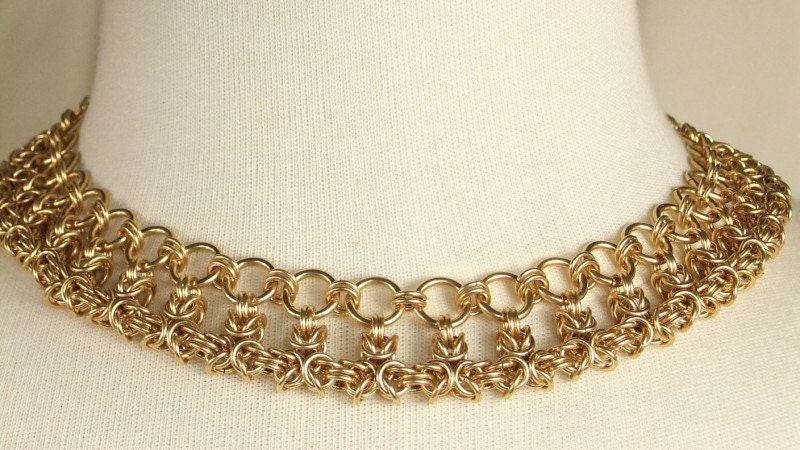 14k Goldfilled Thick Hand Woven Chain