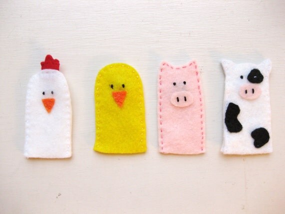 Farm Animal Finger Puppets