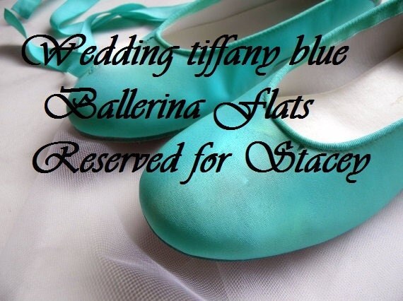 Tiffany blue ballerina flats