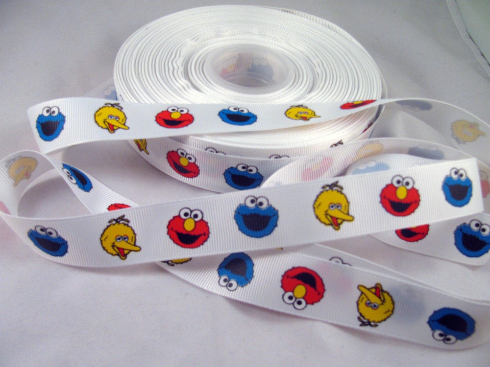 Sesame Street Grosgrain Ribbon - 3 yards, 7/8"