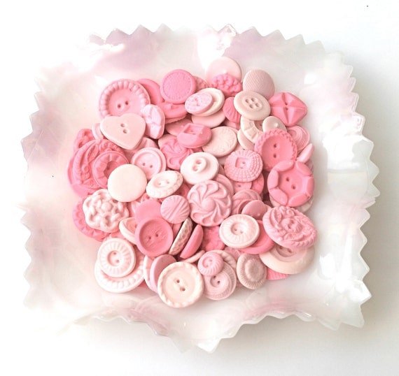 Tickled Peppermint Pink Candy Buttons 200