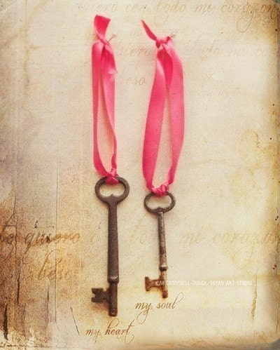 antique keys photograph my heart my soul mi corazon mi alma romantic 