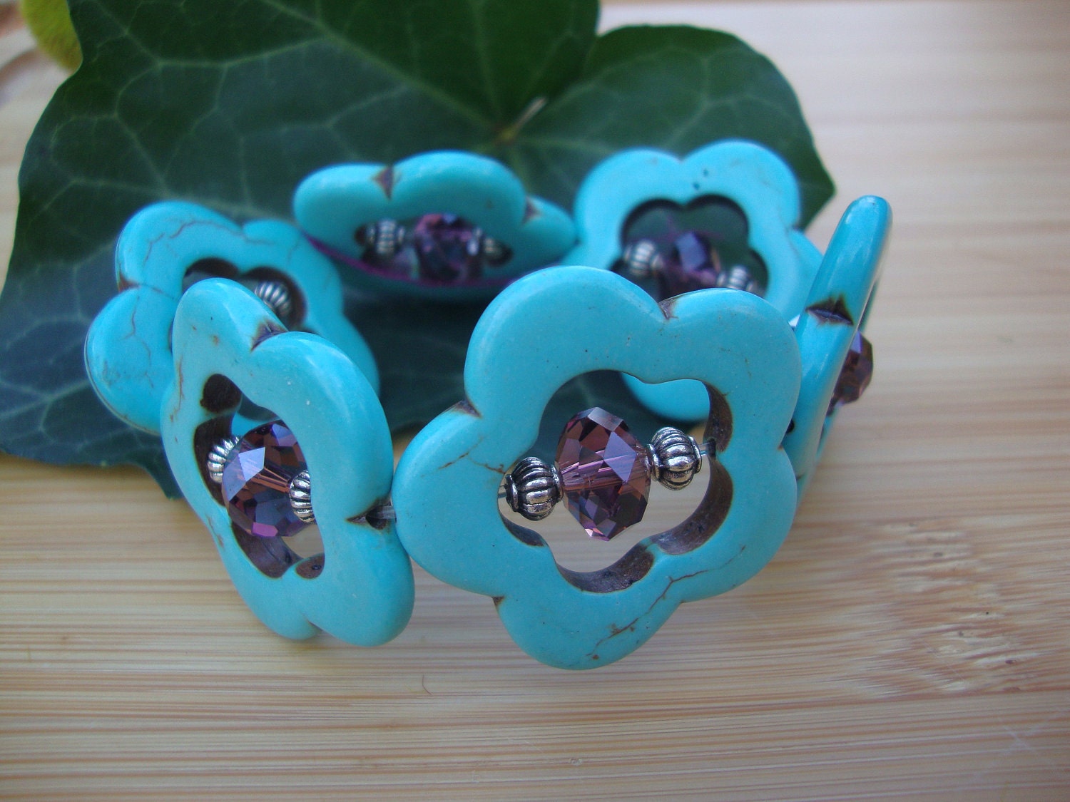 Howlite Flower Bracelet Preview 3