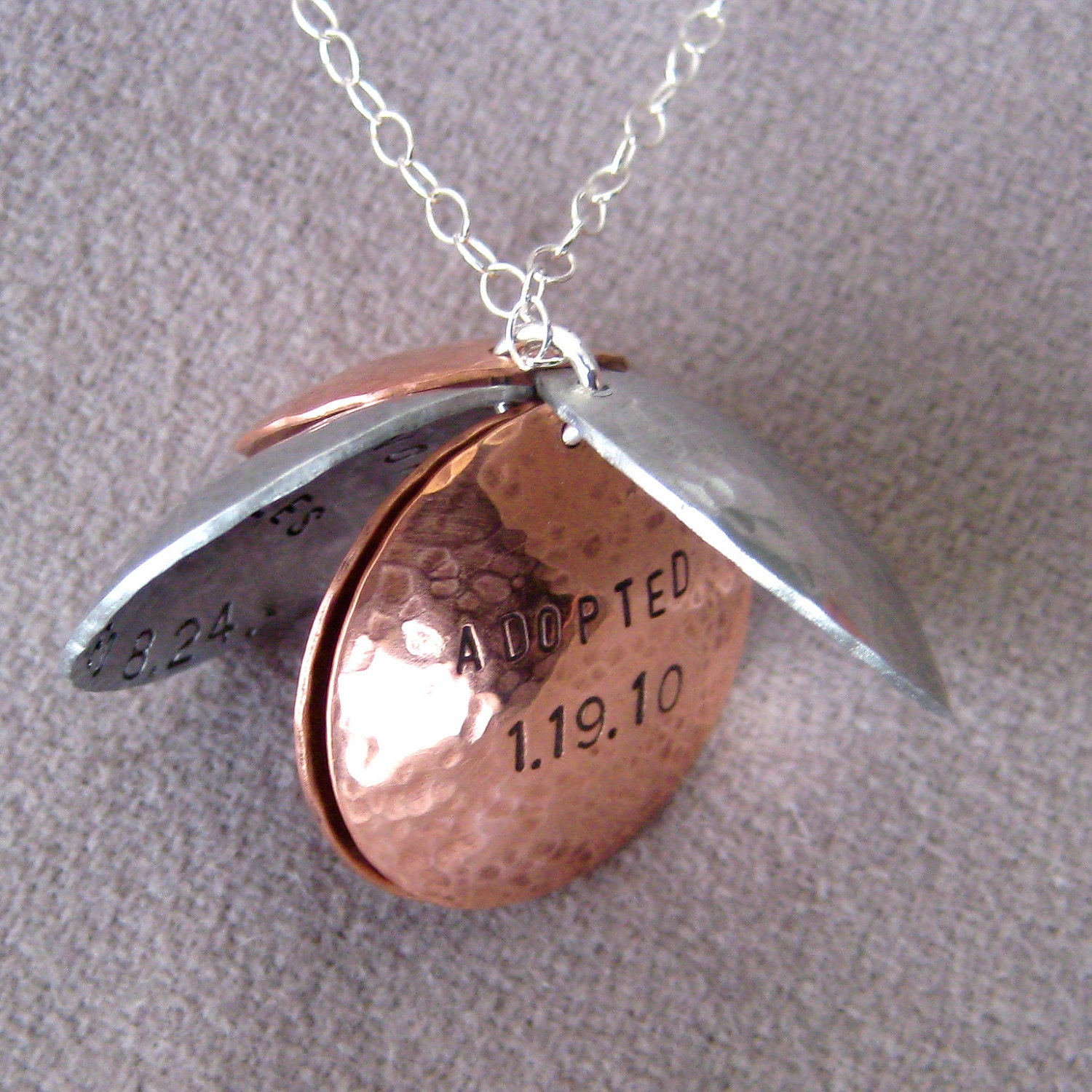 Dream Acre's NEWEST LOCKET DESIGN   Personalized Locket within a Locket  6 writing surfaces