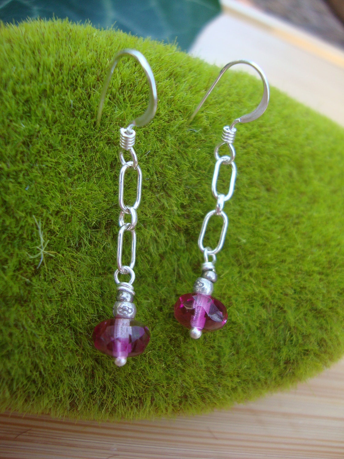 Dainty Pink Earrings Preview 2