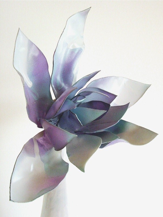 Modern Wedding Decor Large Table Decoration Purple and Baby Blue Cone 
