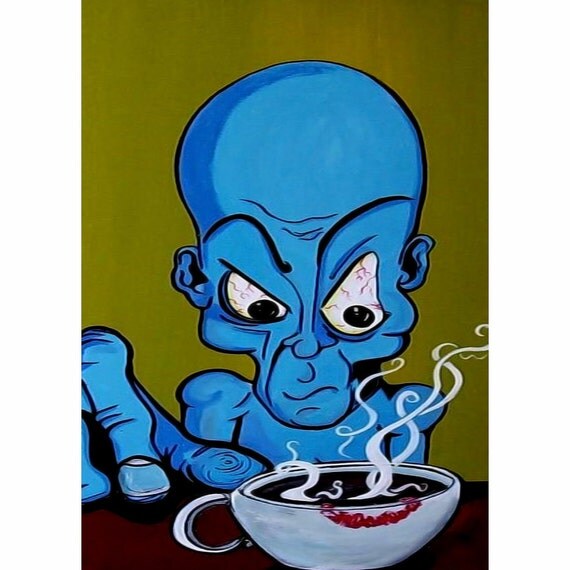 Pop Art Art Print - There is lipstick on my coffee cup ... by Mike Best - Clearance