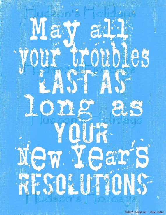 fun New Years Resolutions sign digital   - uprint NEW 2011 vintage art words primitive paper old pdf 8 x 10 frame saying