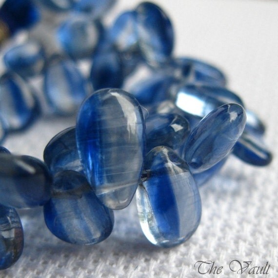 10 Kyanite 7-10mm pear faceted briolettes