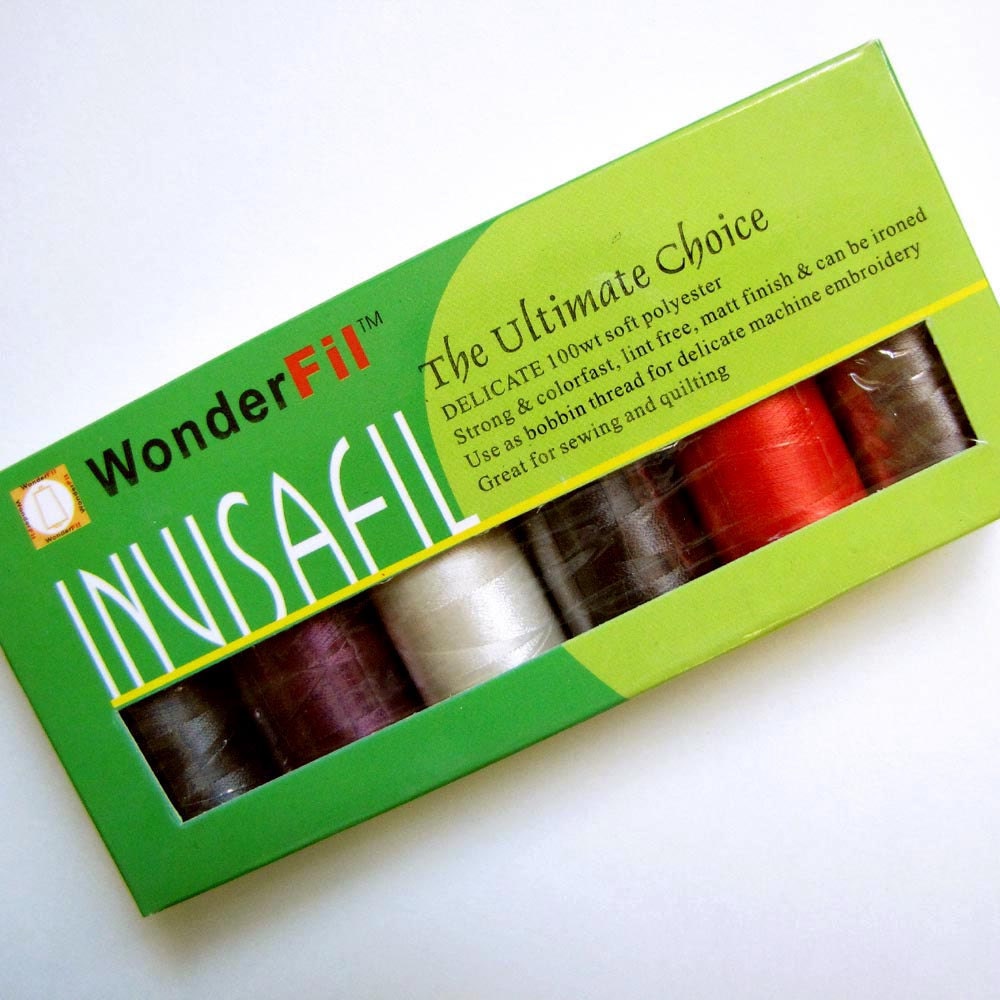 WonderFil Thread Invisafil 100 Weight Polyester Mini Thread Pack B005