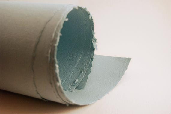 Turquoise Handmade Paper Sheets