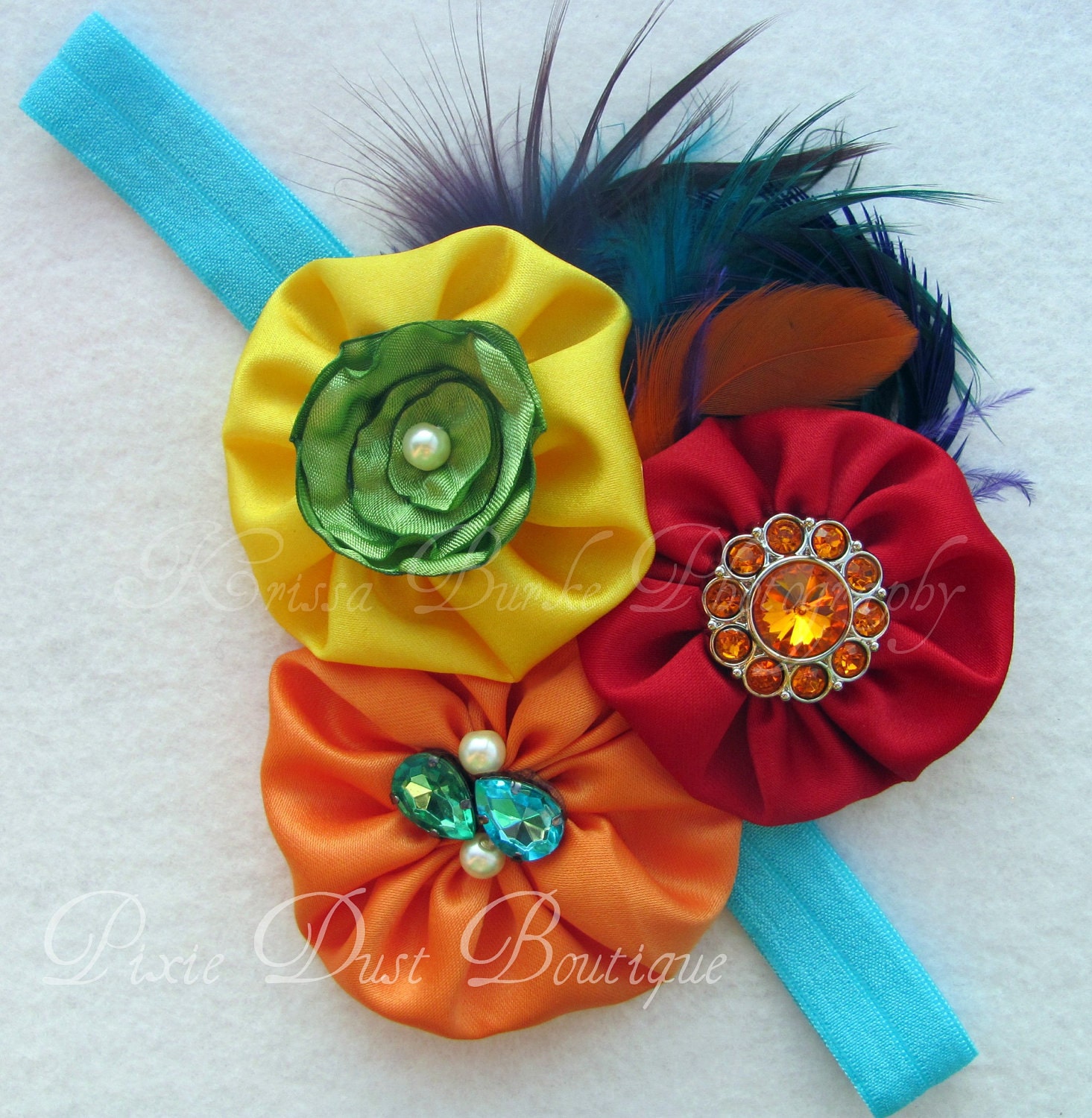 La Carnival-over the top Carnival Couture Birthday headband, photo prop, first birthday