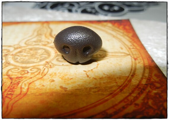 15mm Brown  Dog Nose for Plush Stuffed Animals 10 Pieces