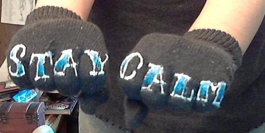 Knuckle Tattoo Gloves Stay Calm From Sweetbastet