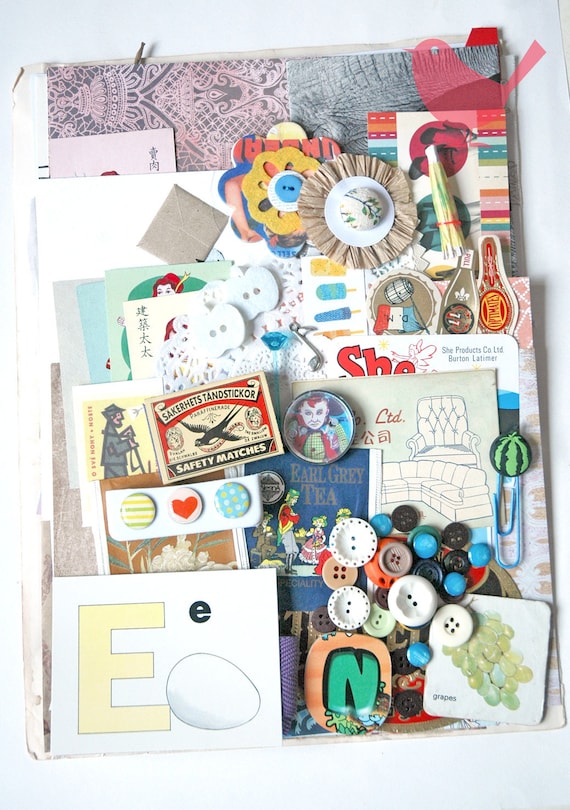 Large Scrap Pack - New and Vintage paper ephemera, paper scraps