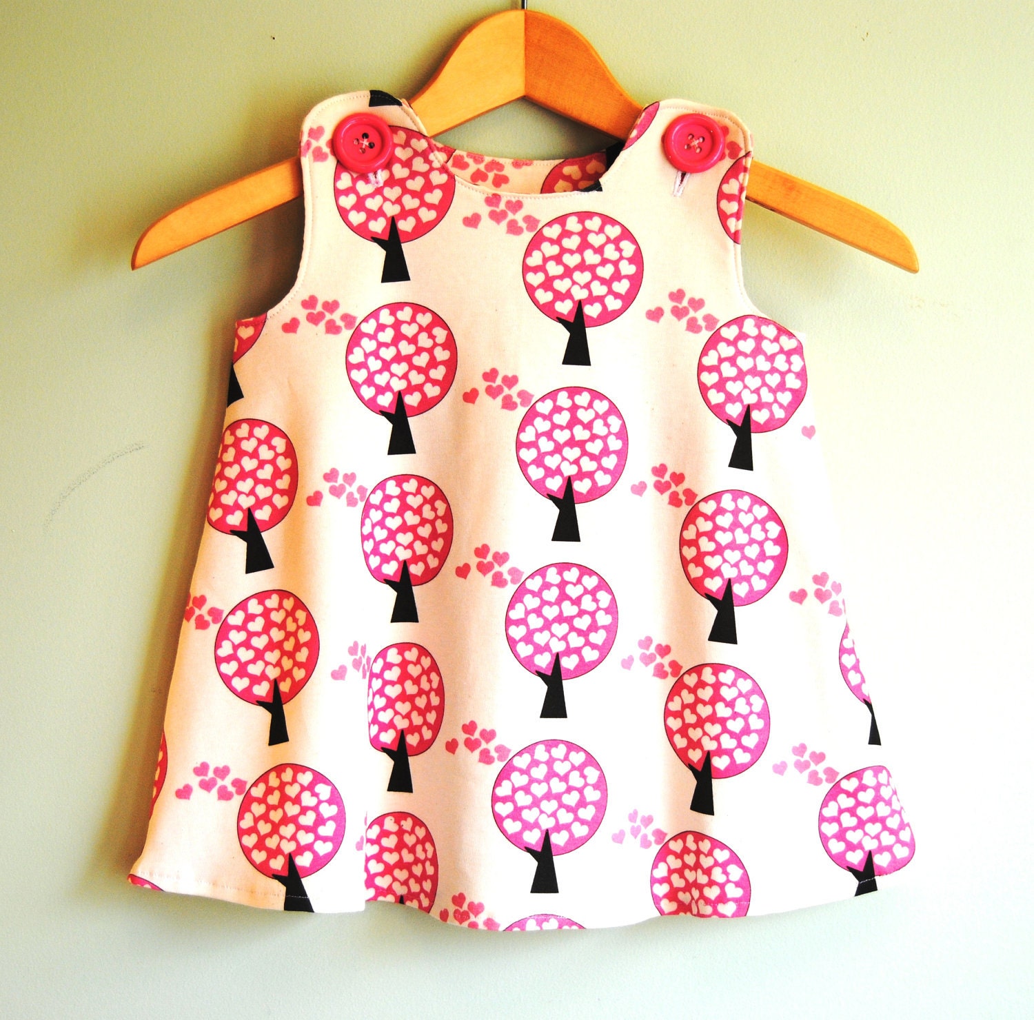 Organic Cotton Knit - Love Tree Baby Toddler Girl Dress - 3M through 2T
