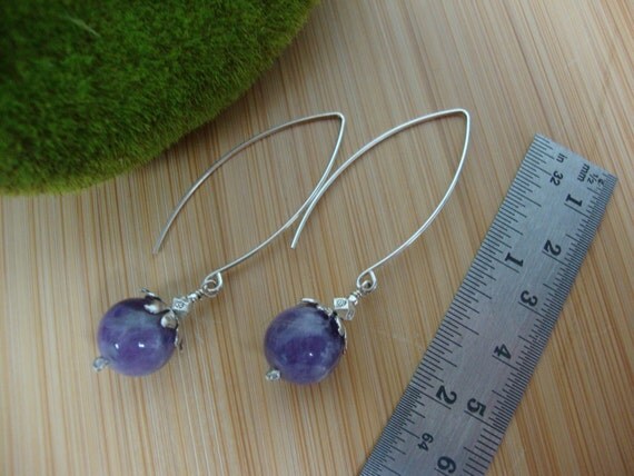 Cape Amethyst Drop Earrings Preview 4