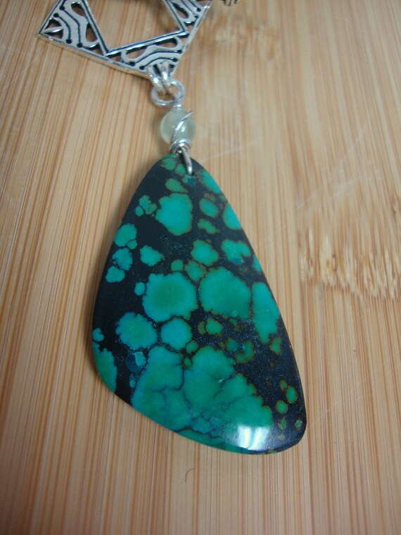 Square Toggle Turquoise Necklace Preview 1