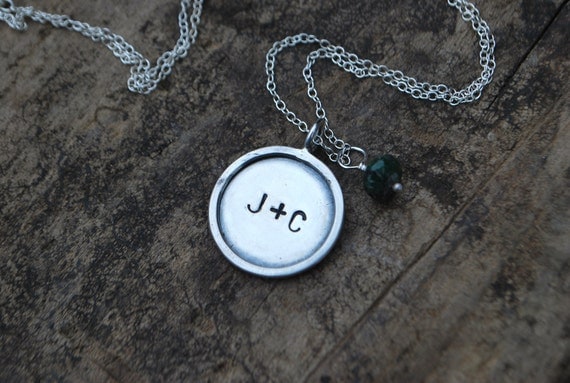 My Valentine Personalized Handmade Charm LOVE Necklace. Custom. Personalized Jewelry. Valentine's Day Gift - Made To Order