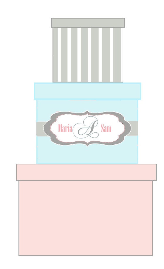 Custom 3 Tier Wedding Card Box or Sweet 16 Card Box or Baby Shower Card Box