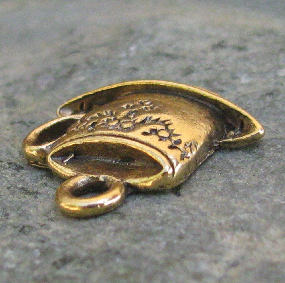Tea Cup Charms Pewter Plated Antique Gold  Jewelry Findings 717