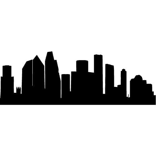 Houston Skyline Silhouette