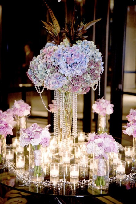 Tall Wedding Flower Centerpiece Hydrangea Glamour