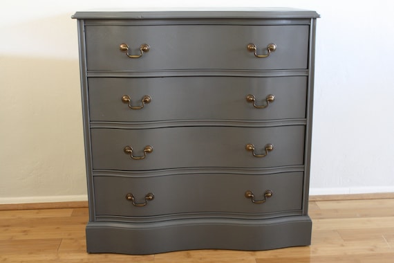 Dark Grey Vintage Dresser