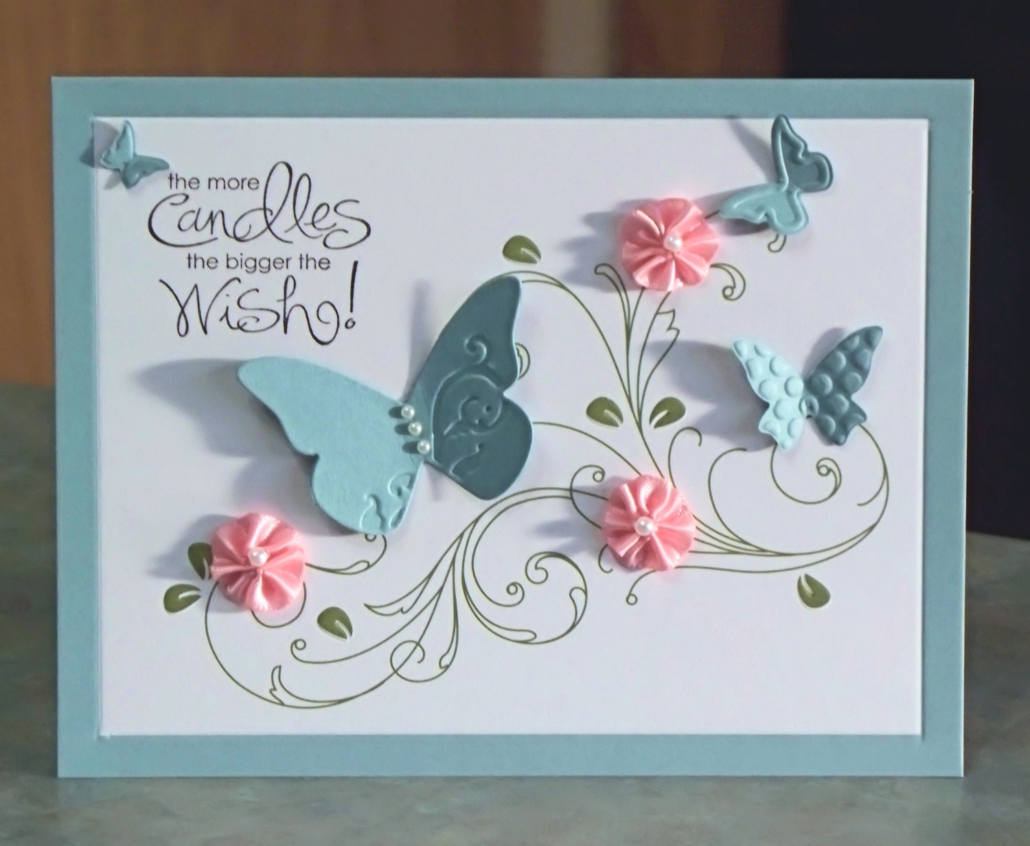 Handmade Birthday Card, Stampin' Up Whimsical Words