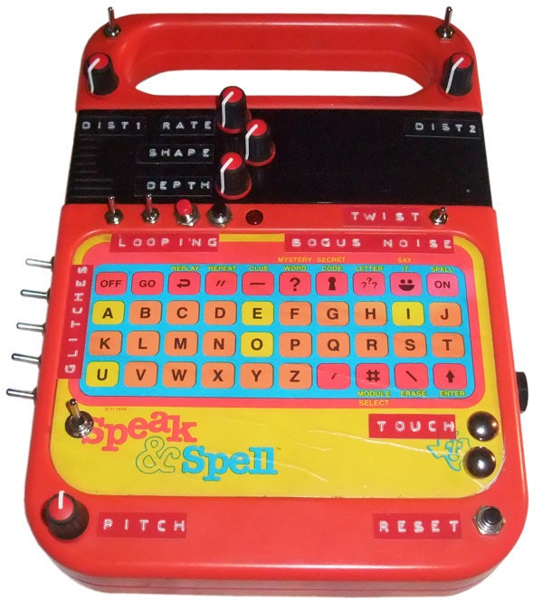 Circuit Bent Speak & Spell - Heavily Bent with 24 Modifications