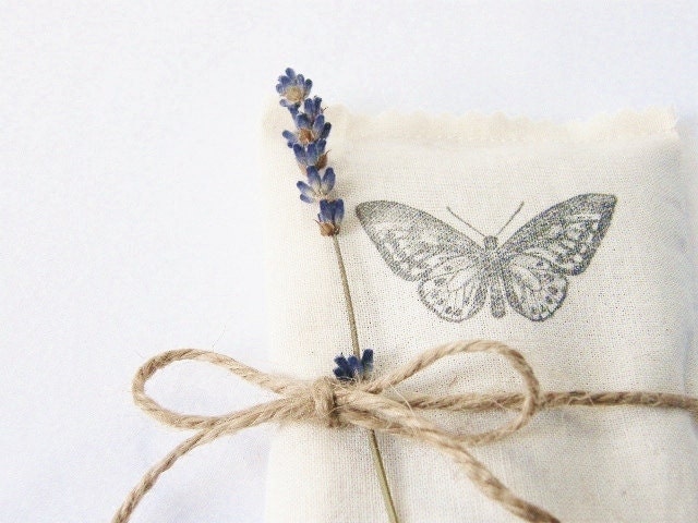 Butterfly Lavender Sachet No. 1 Natural History Minimalist