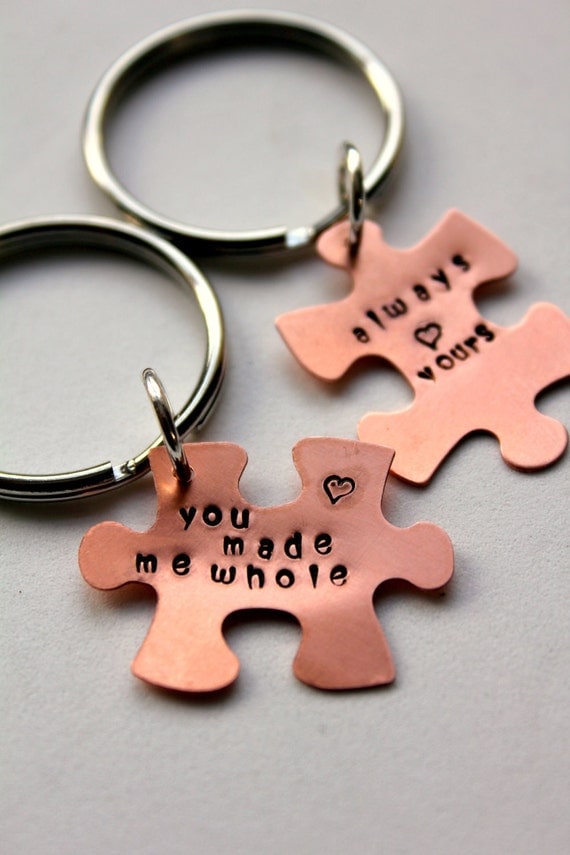 Puzzle Piece Personalized Keychain Valentines Day Gift For Boyfriend And Girlfriend, Gift For Couple,  Anniversary You are my Puzzle Piece
