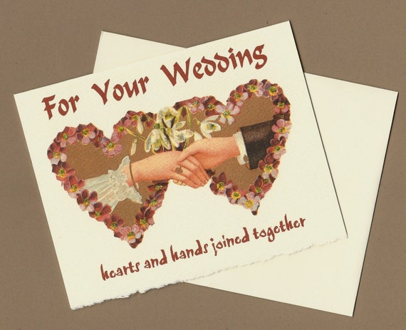 Victorian Style Wedding Card, congratulations
