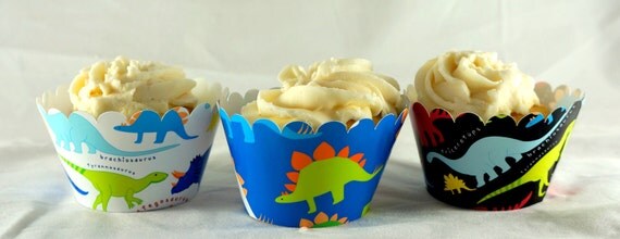 Dinosaur Cupcake Wrappers 2