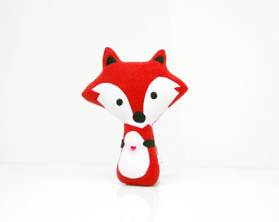 Fox Pillow - Fox Doll - Fox Toy - Fox Plush - Fox Softie