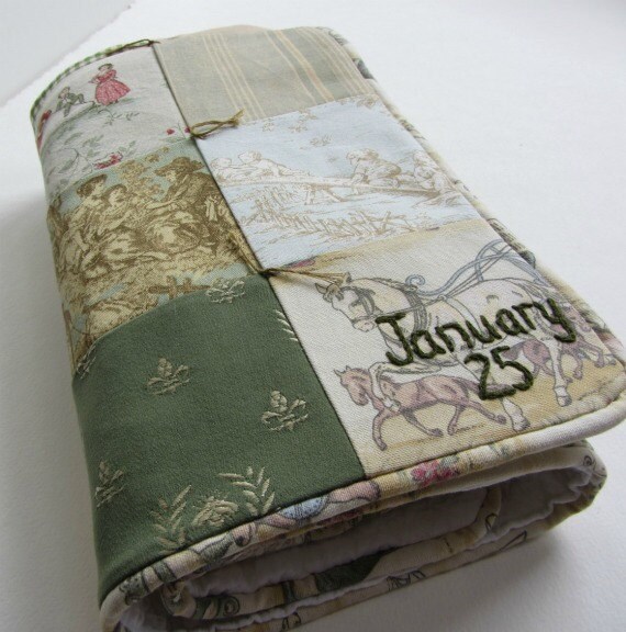 Patchwork  Baby Quilt with Custom Hand Embroidery by Dolce Dreams