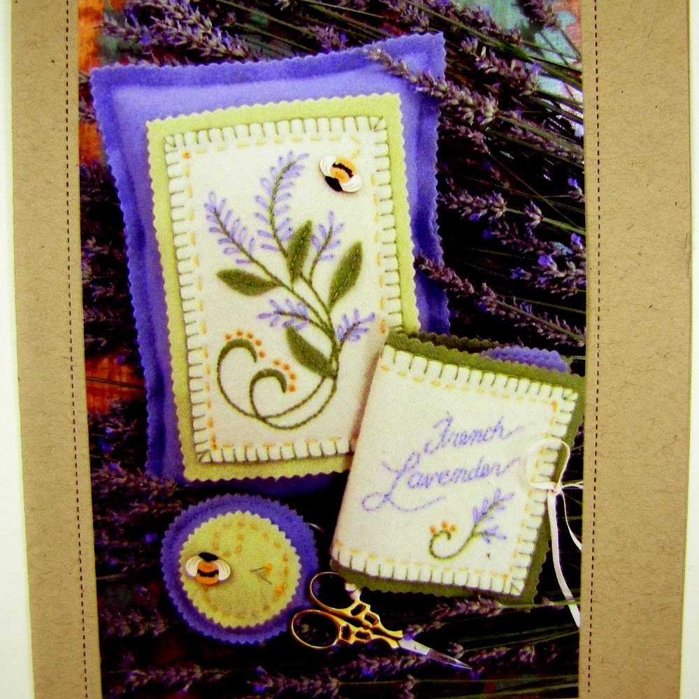 French Lavender Pin Cushion Set by Bird Brain Designs