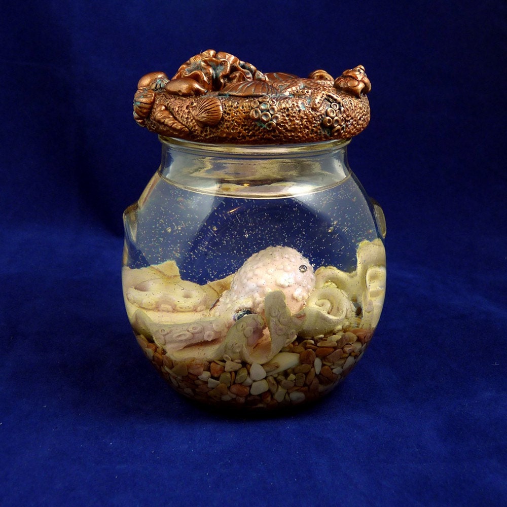Pink Octopus Perma-Pet - Original Cephalopod Sea Life Sculpture