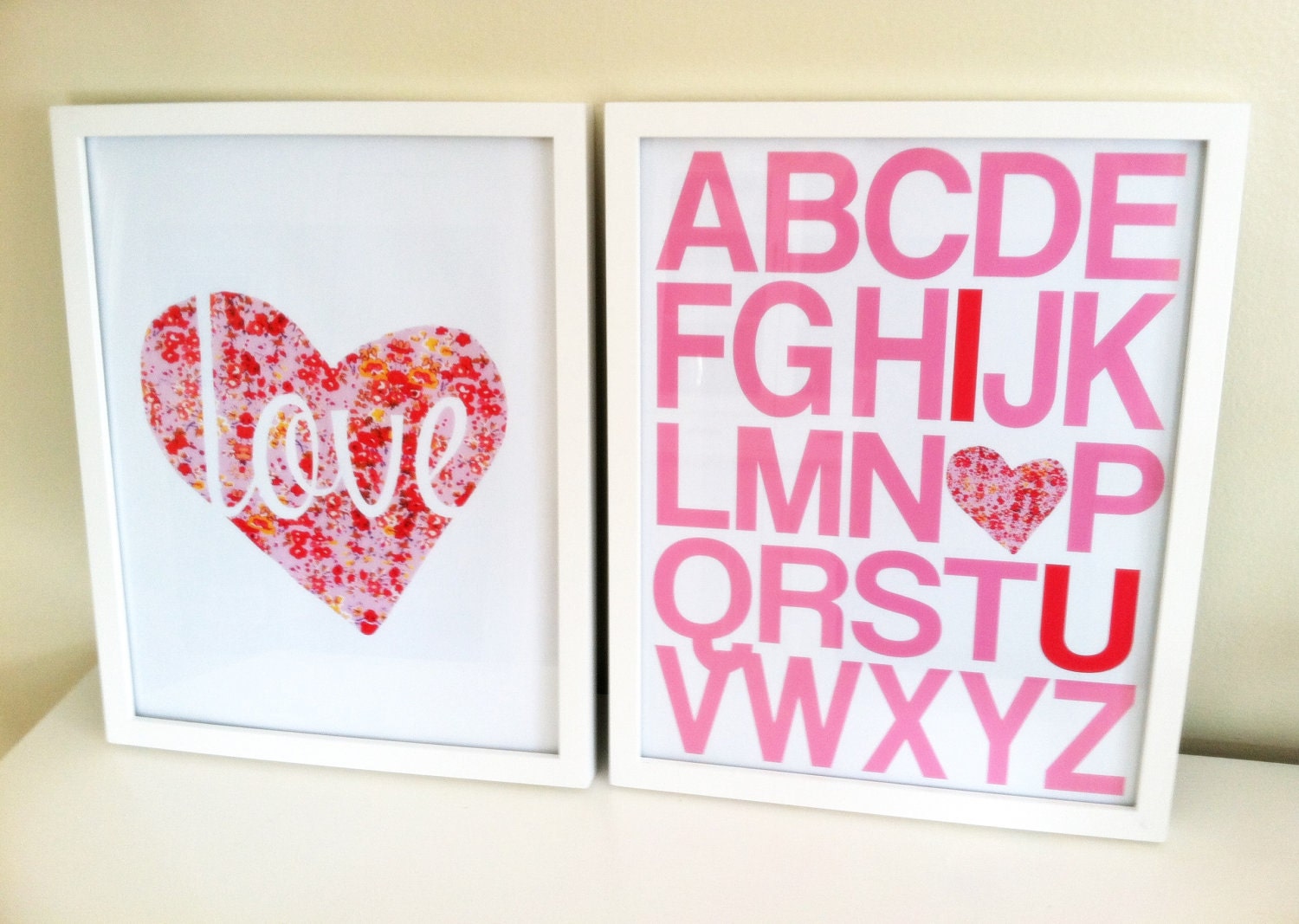 8 X 10 LOVE Heart Art Print