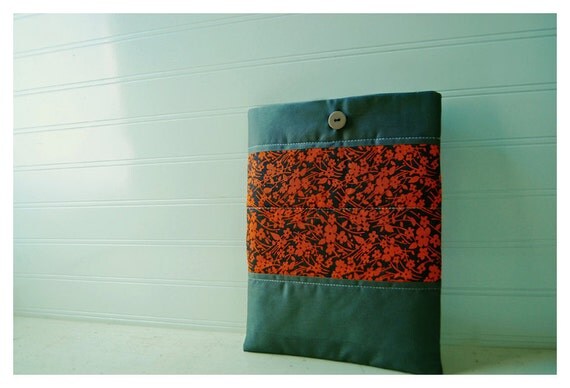 iPad 3 Grey Gray iPad Case Quilted Ipad Bag iPad Cover iPad Sleeve Ipad 1 Ipad 2 Sleeve tagt team
