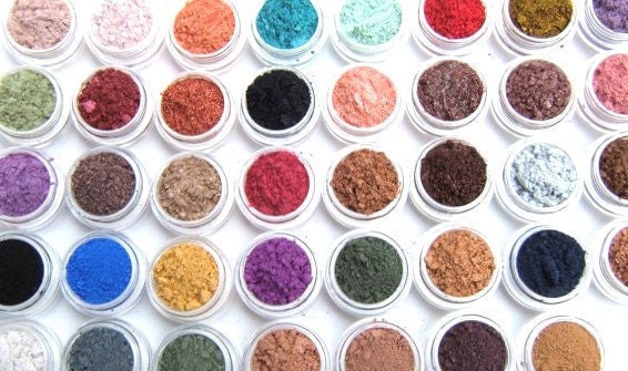 Eye Shadow Mineral Makeup - Choose Your Own - 5 Eye Colors - Eyeshadow/Eyeliner - Hand Crafted and All Natural- Makeup