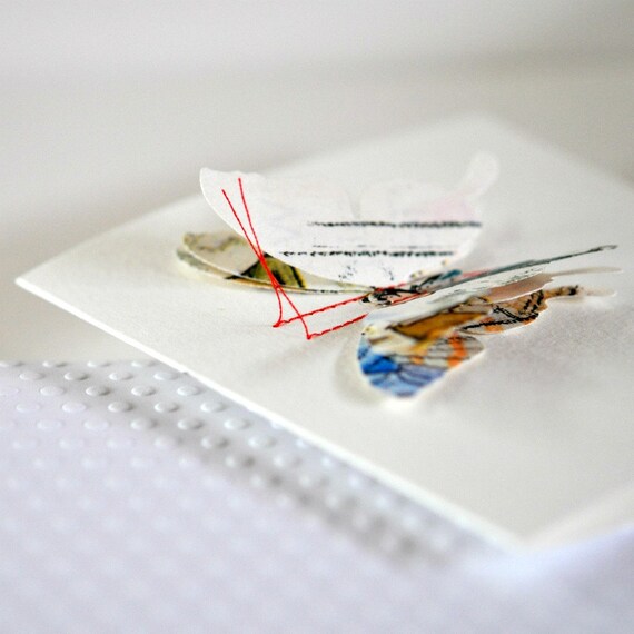 Gift Card Vintage Storybook Boy 3D Butterfly