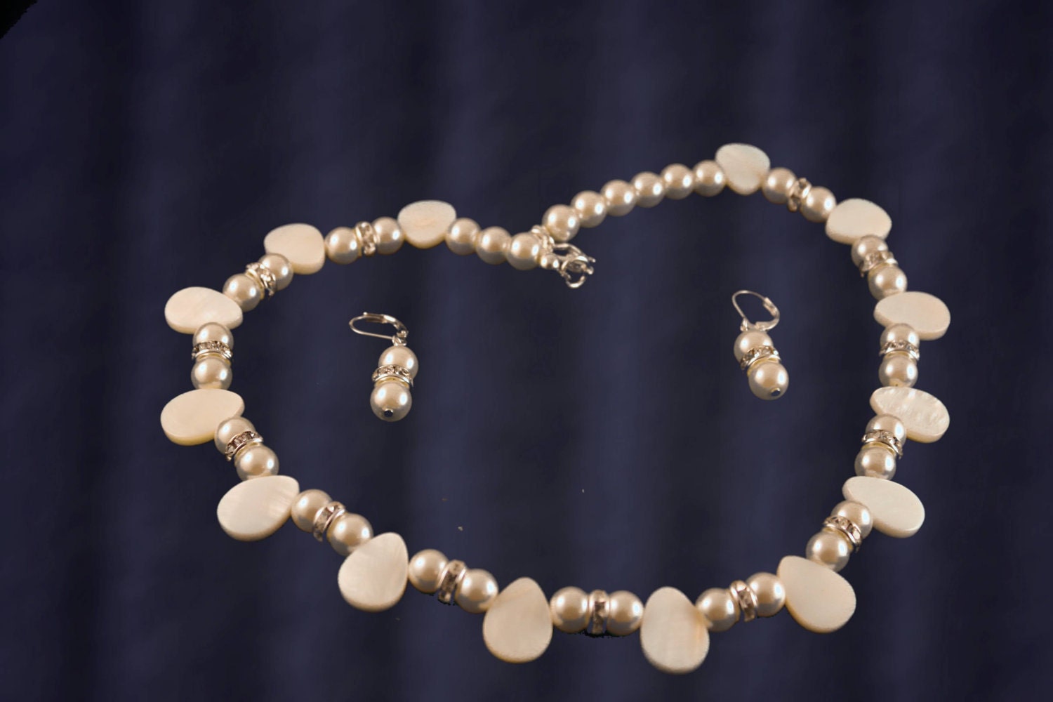 Mother of Pearl Necklace and Earring set